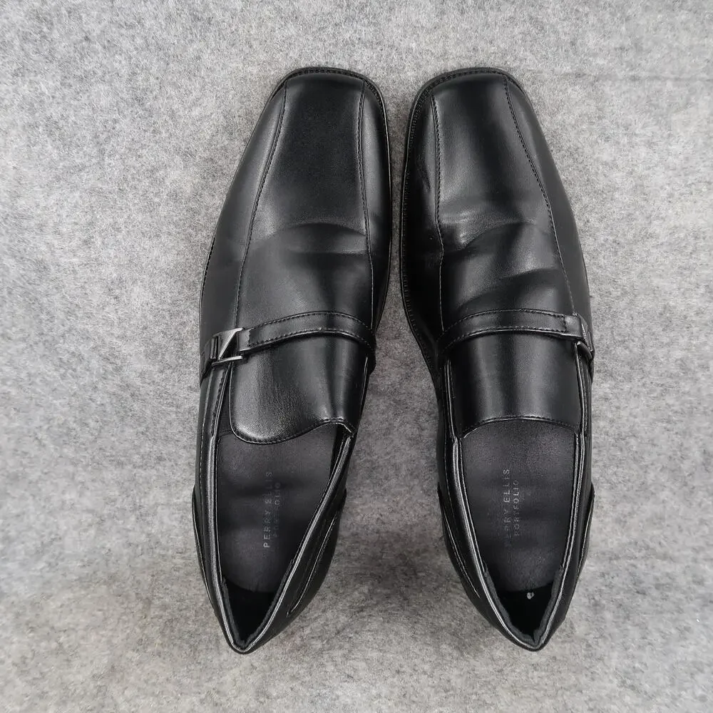 Perry Ellis Shoes Big Kids 6 Lucas Loafers Dress Slip On Formal Classic Black